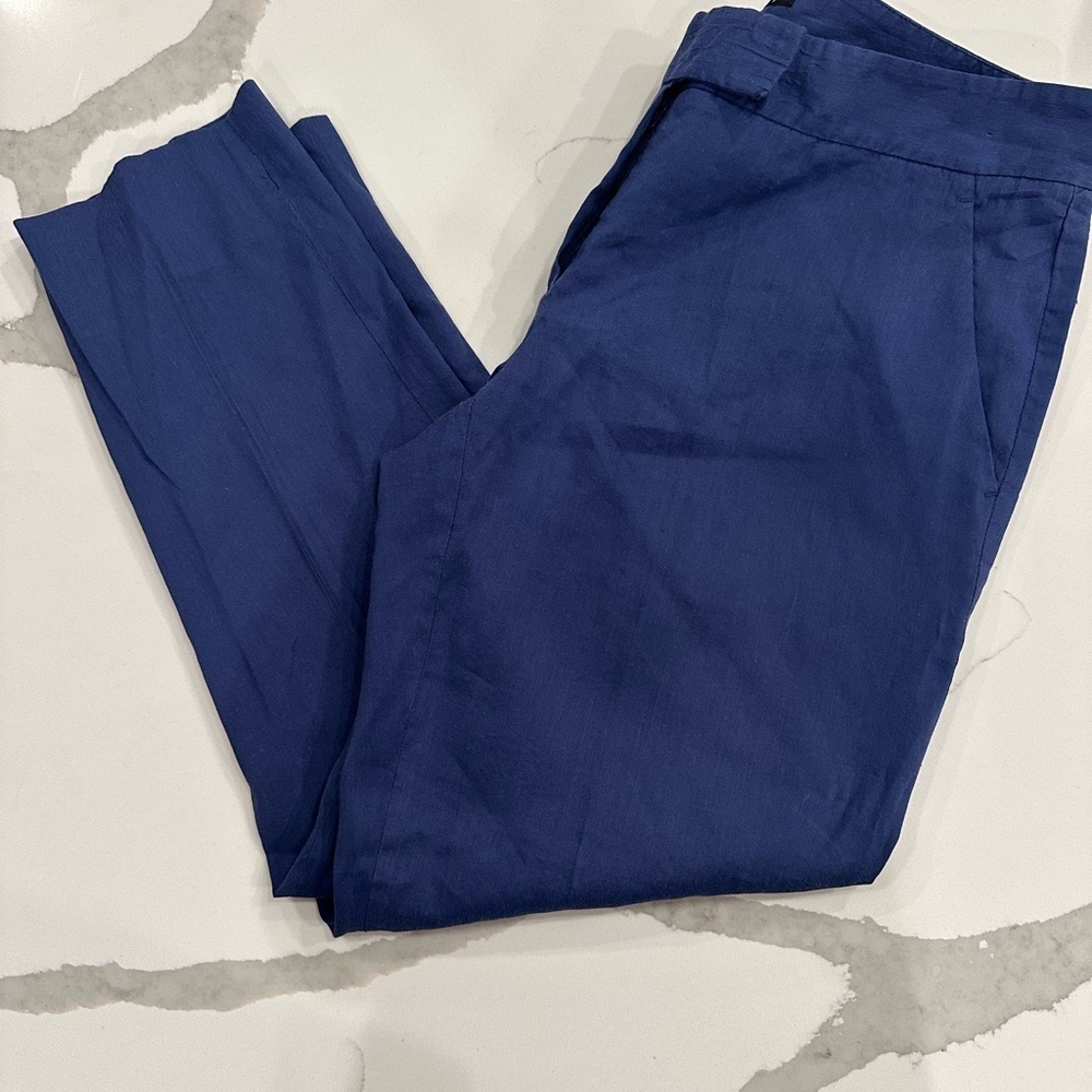 Theory Women's Blue Ankle Pants